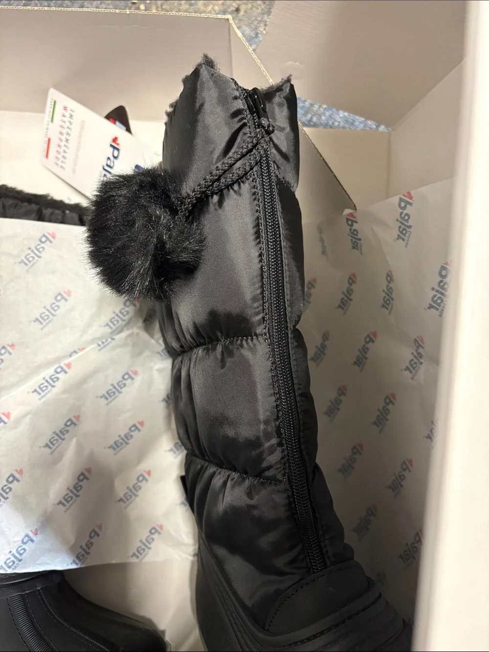 New Pajar Black Insulated waterproof winter boots